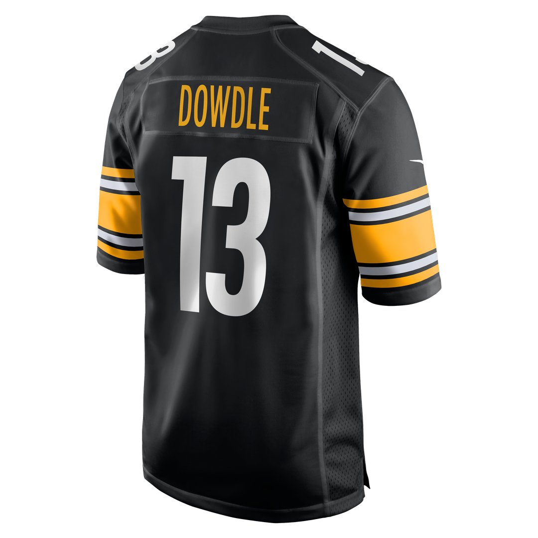 Men's Nike Pittsburgh Steelers Rico Dowdle Black Game NFL Jersey