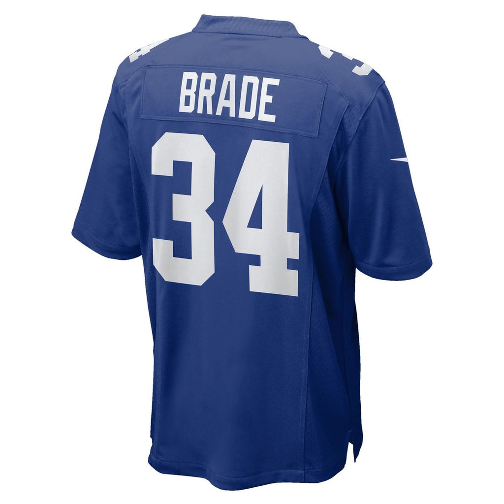 Men's Nike New York Giants Beau Brade Royal Team Game NFL Jersey