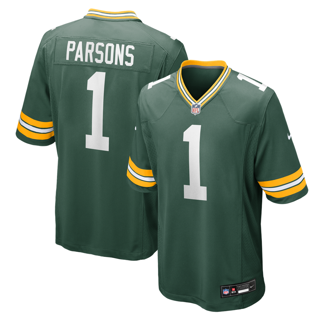Men's Nike Green Bay Packers Micah Parsons Green Game Player NFL Jersey