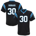 Youth Nike Carolina Panthers Chuba Hubbard Black Team Game NFL Jersey