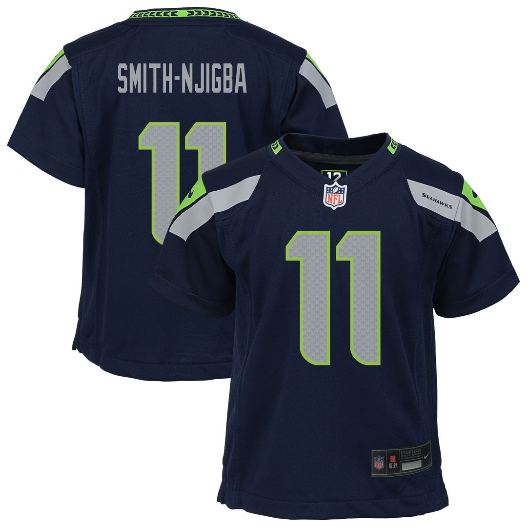 Preschool Nike Seattle Seahawks Jaxon Smith-Njigba College Navy Game NFL Jersey