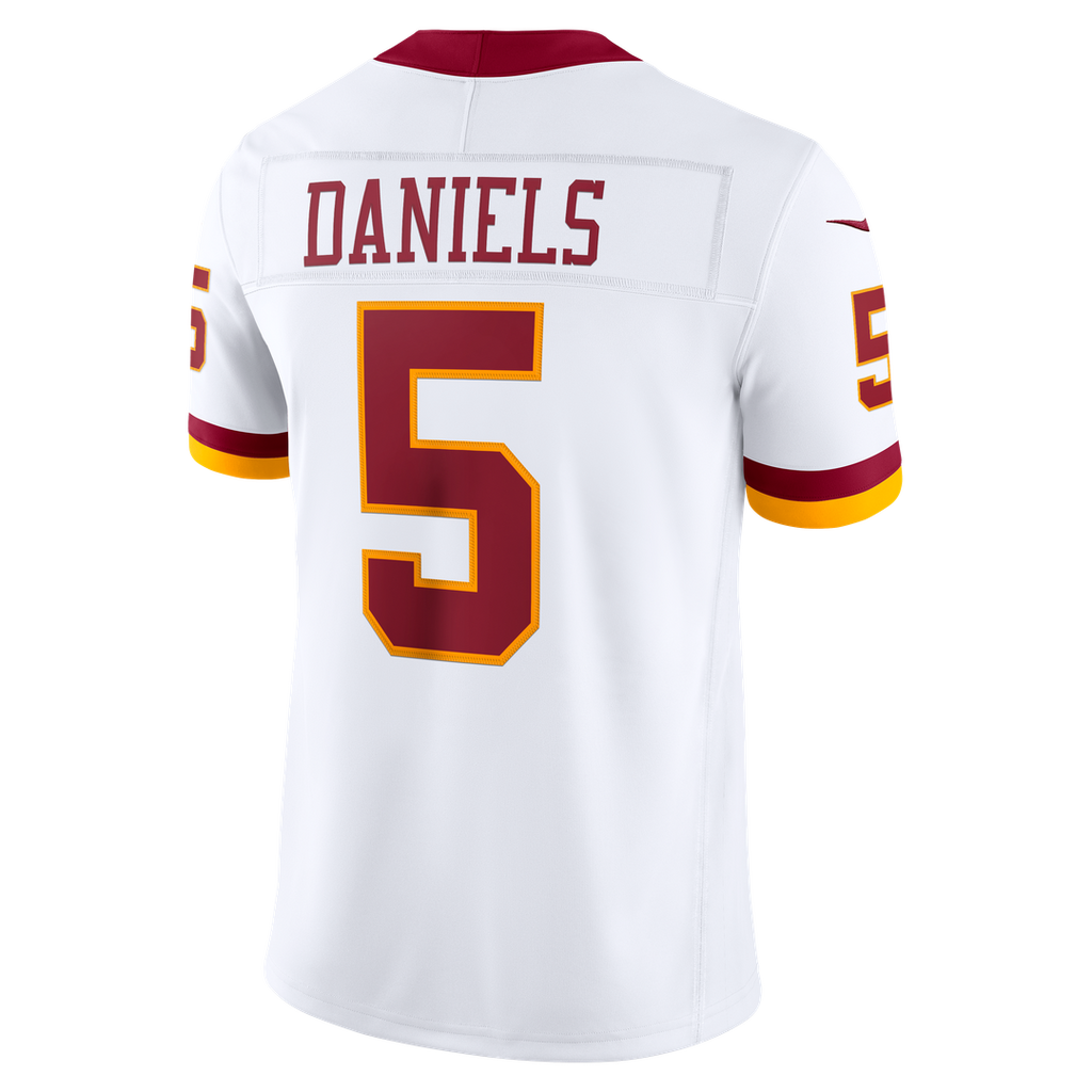 Men's Nike Washington Commanders Jayden Daniels Burgundy Vapor F.U.S.E. Stitched Limited NFL Jersey