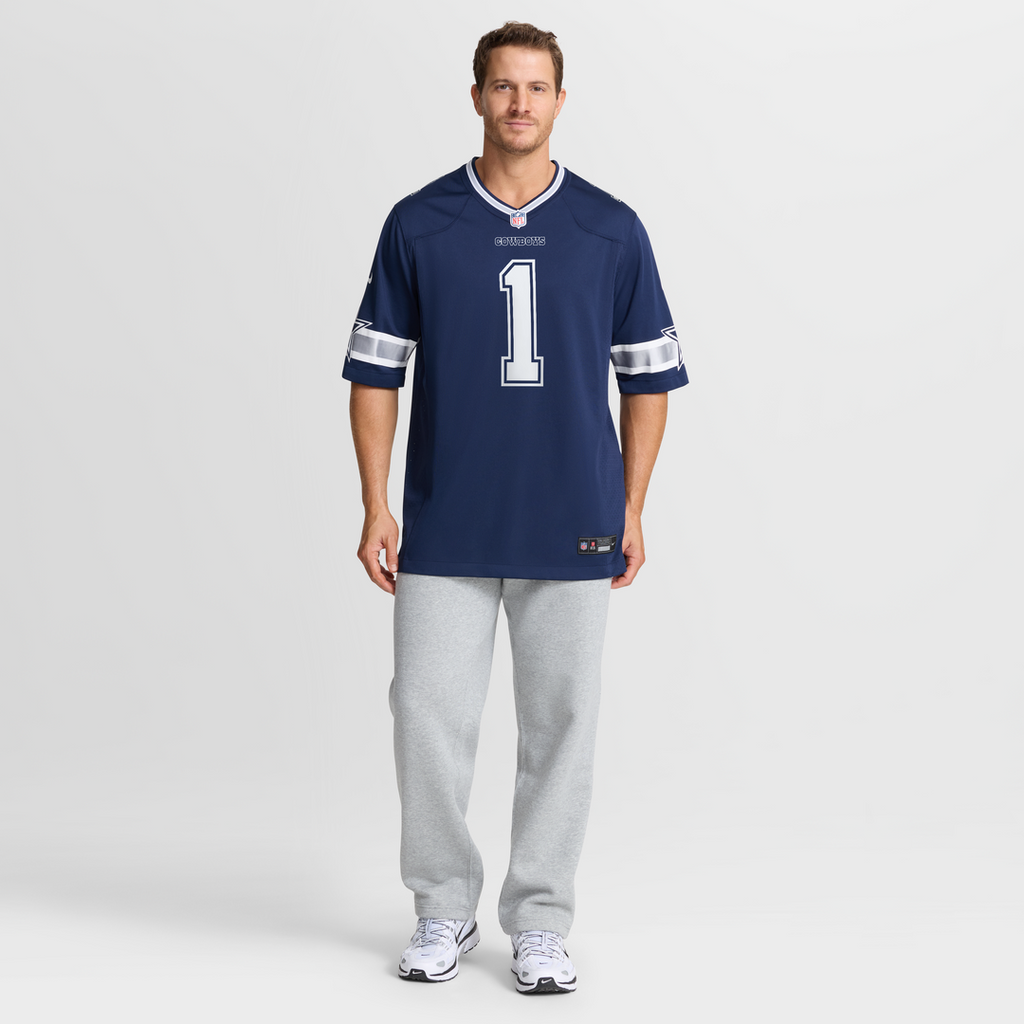 Men's Nike Dallas Cowboys Malachi Lawrence White Game NFL Jersey