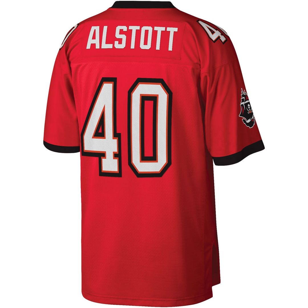 Men's Mitchell & Ness Tampa Bay Buccaneers Mike Alstott Red Legacy Replica NFL Jersey