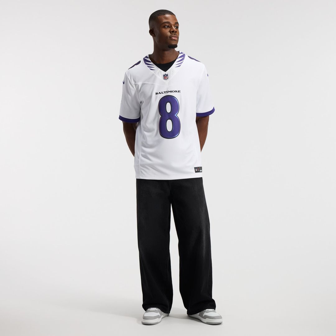 Men's Nike Baltimore Ravens Lamar Jackson Purple Vapor F.U.S.E. Stitched Limited NFL Jersey