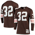 Men's Mitchell & Ness Cleveland Browns Jim Brown Brown 1964 Authentic Throwback Retired Player NFL Jersey