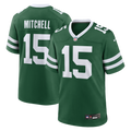 Men's Nike New York Jets Adonai Mitchell Legacy Green Team Game NFL Jersey