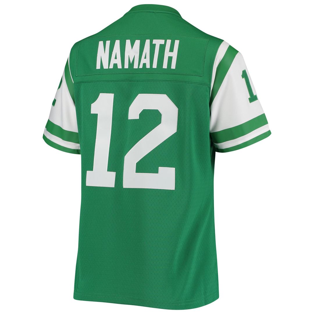 Women's Mitchell & Ness New York Jets Joe Namath Green 1969 Legacy Replica NFL Jersey