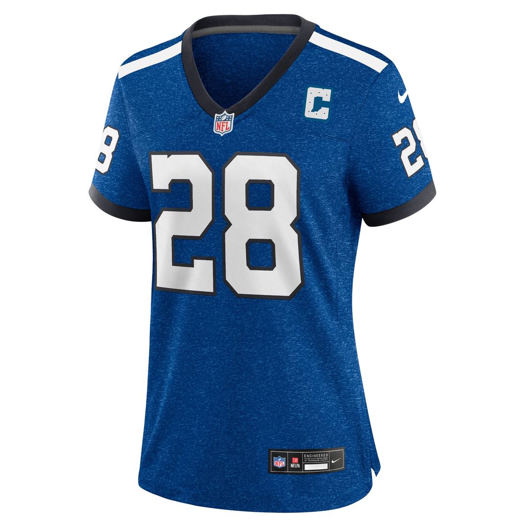 Women's Nike Indianapolis Colts Jonathan Taylor Royal Indiana Nights Alternate Game NFL Jersey