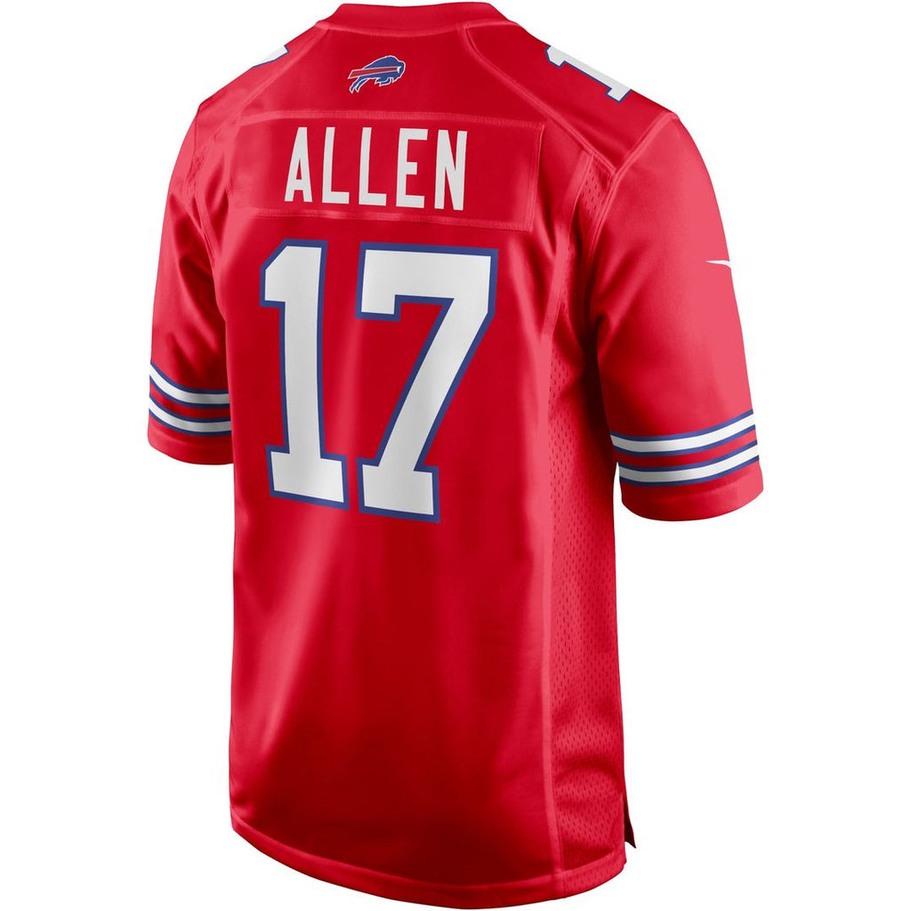 Men's Nike Buffalo Bills Josh Allen Red Alternate Game Player NFL Jersey