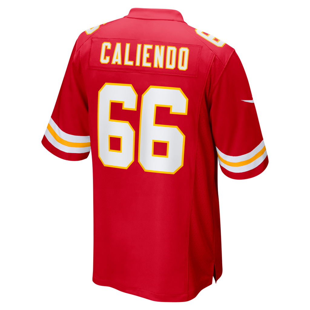 Men's Nike Kansas City Chiefs Mike Caliendo Red Game Player NFL Jersey