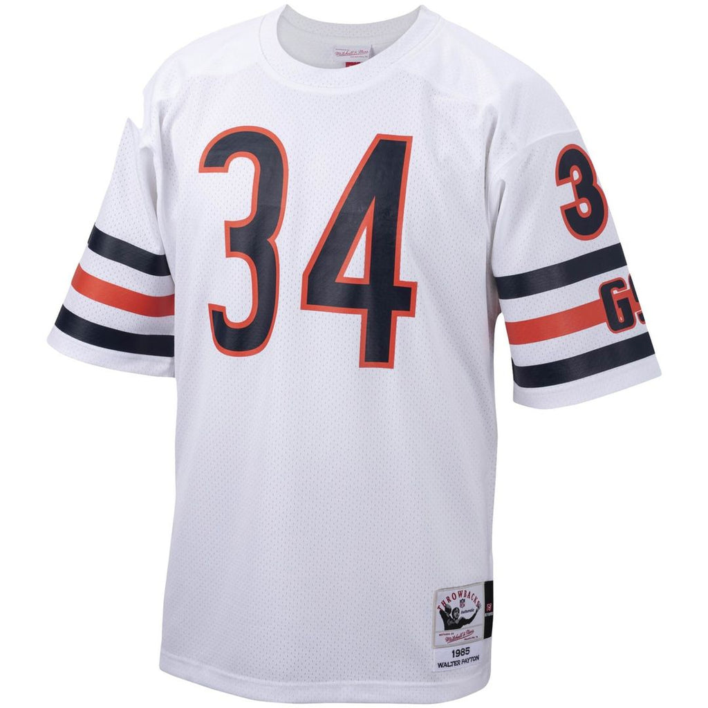 Men's Big & Tall Mitchell & Ness Chicago Bears Walter Payton White 1985 Retired Player Replica NFL Jersey