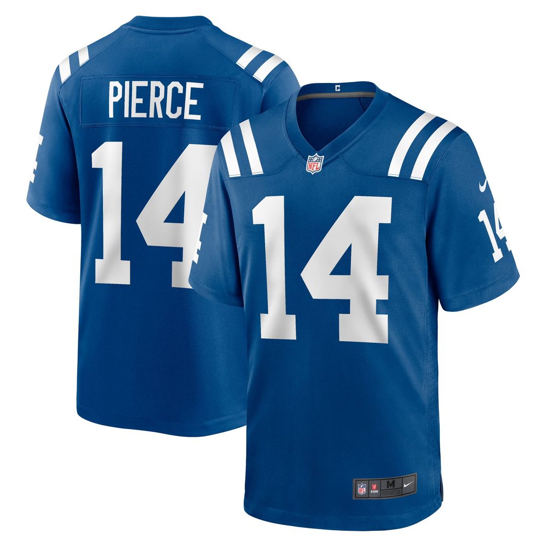 Men's Nike Indianapolis Colts Alec Pierce Royal Player Game NFL Jersey