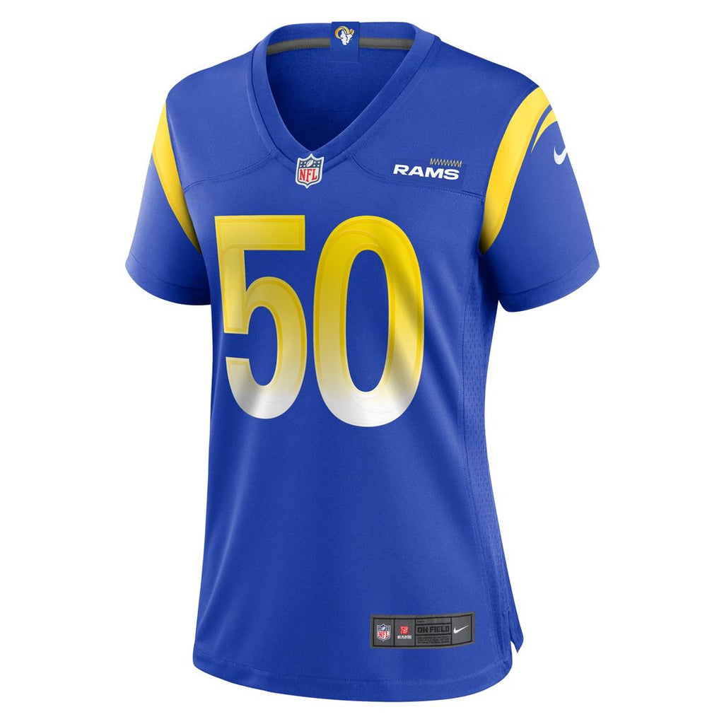 Women's Nike Los Angeles Rams Beaux Limmer Royal Game NFL Jersey