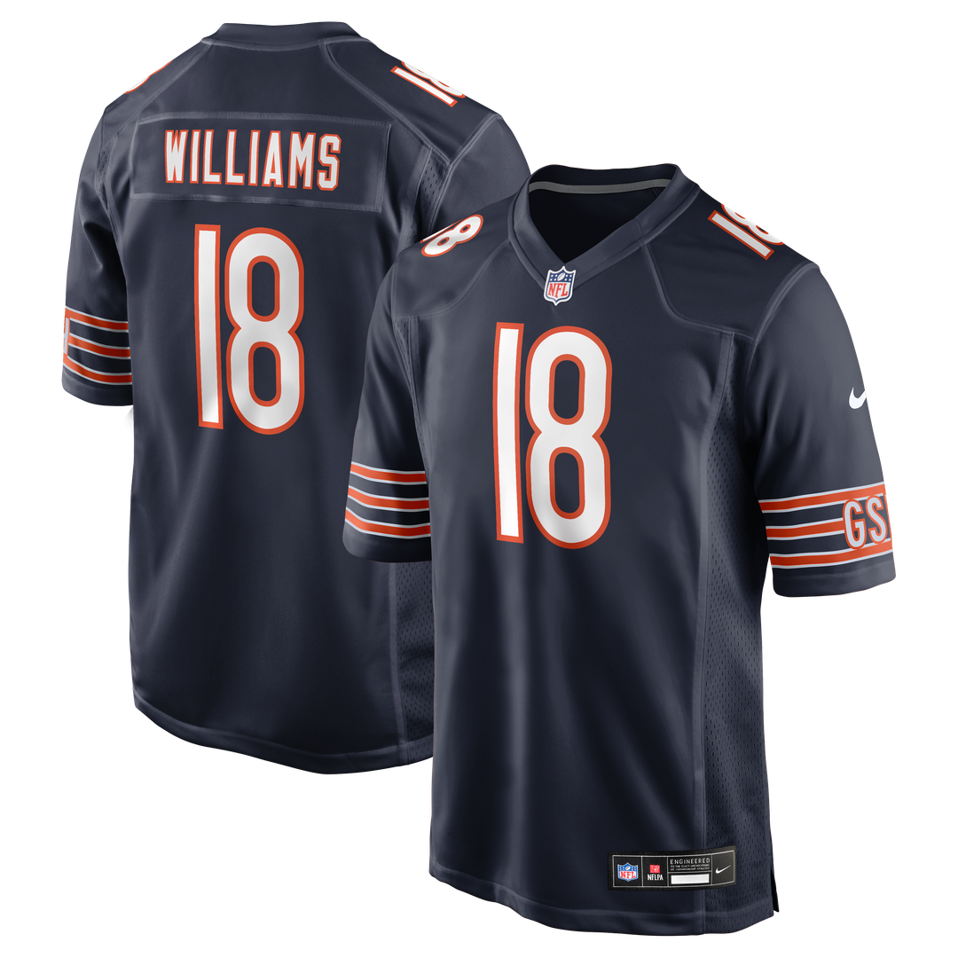 Men's Nike Chicago Bears Caleb Williams Orange Alternate Player Game NFL Jersey