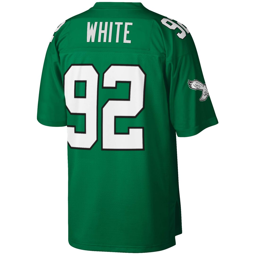 Men's Mitchell & Ness Philadelphia Eagles Reggie White Kelly Green Legacy Replica NFL Jersey
