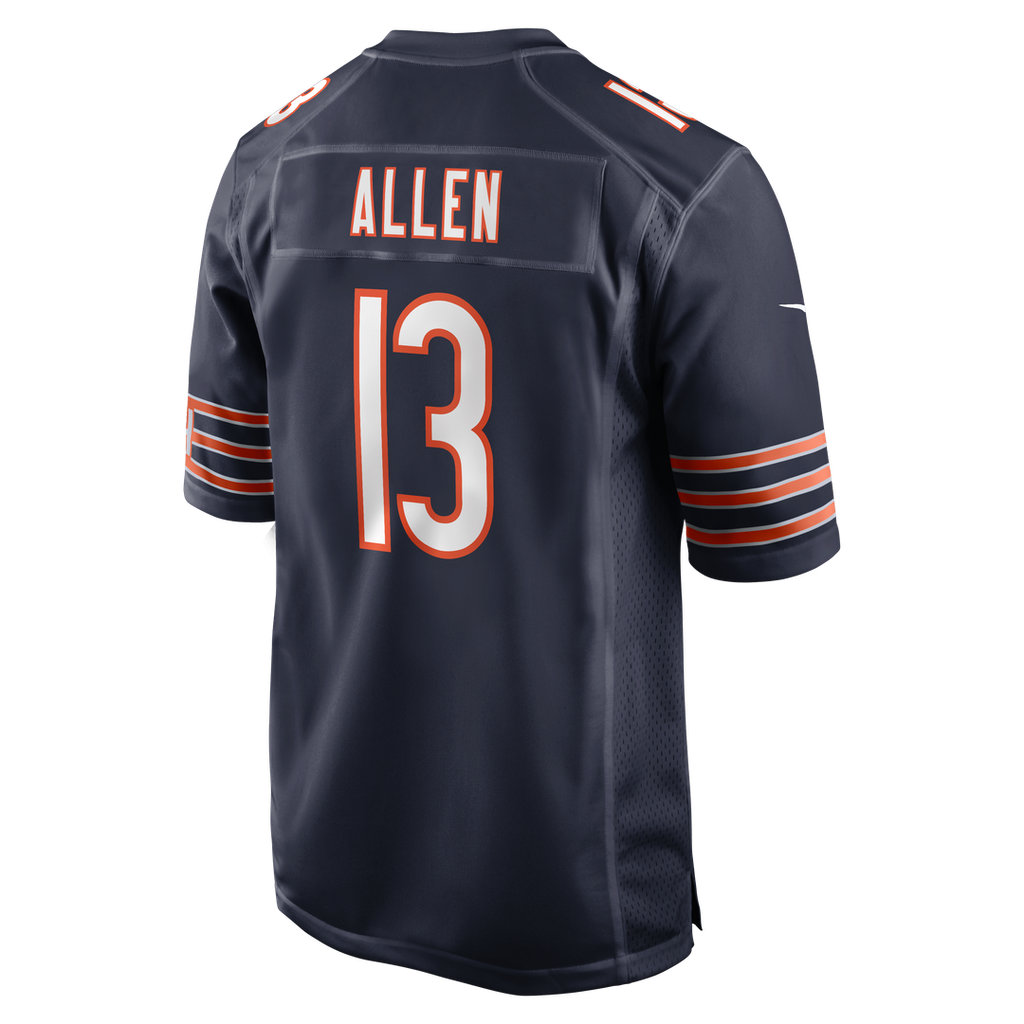 Men's Nike Chicago Bears Keenan Allen Navy Team Game NFL Jersey
