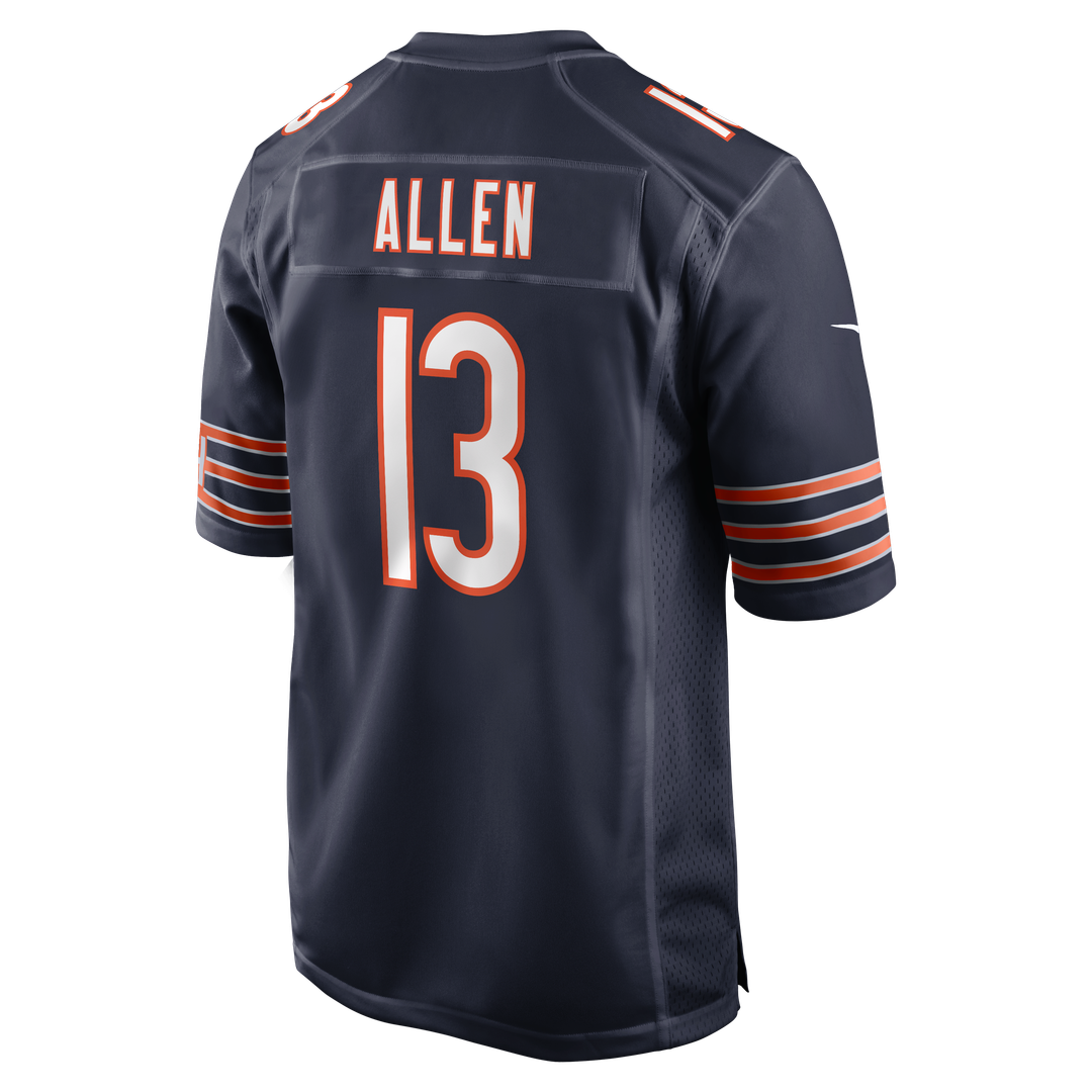 Men's Nike Chicago Bears Keenan Allen Navy Team Game NFL Jersey