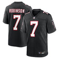 Men's Nike Atlanta Falcons Bijan Robinson Black Throwback Game NFL Jersey