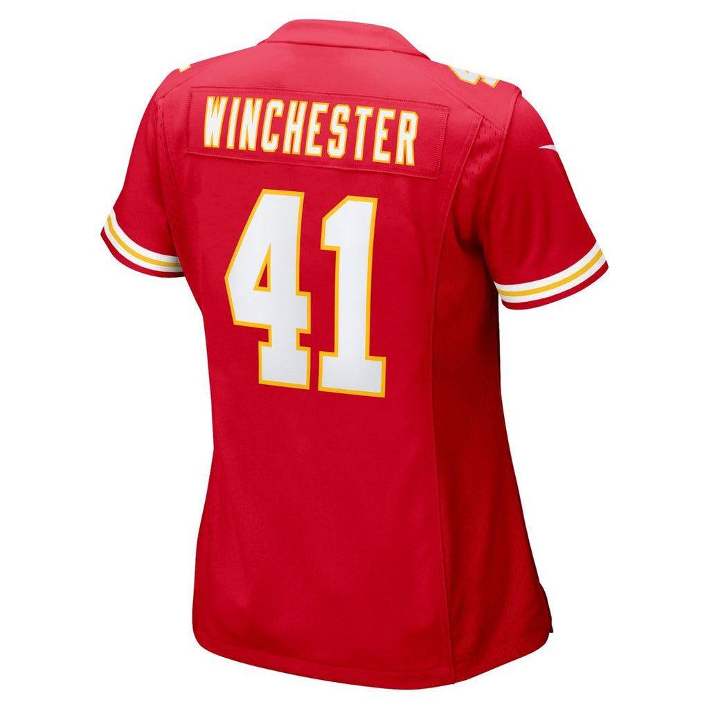 Women's Nike Kansas City Chiefs James Winchester Red Game NFL Jersey