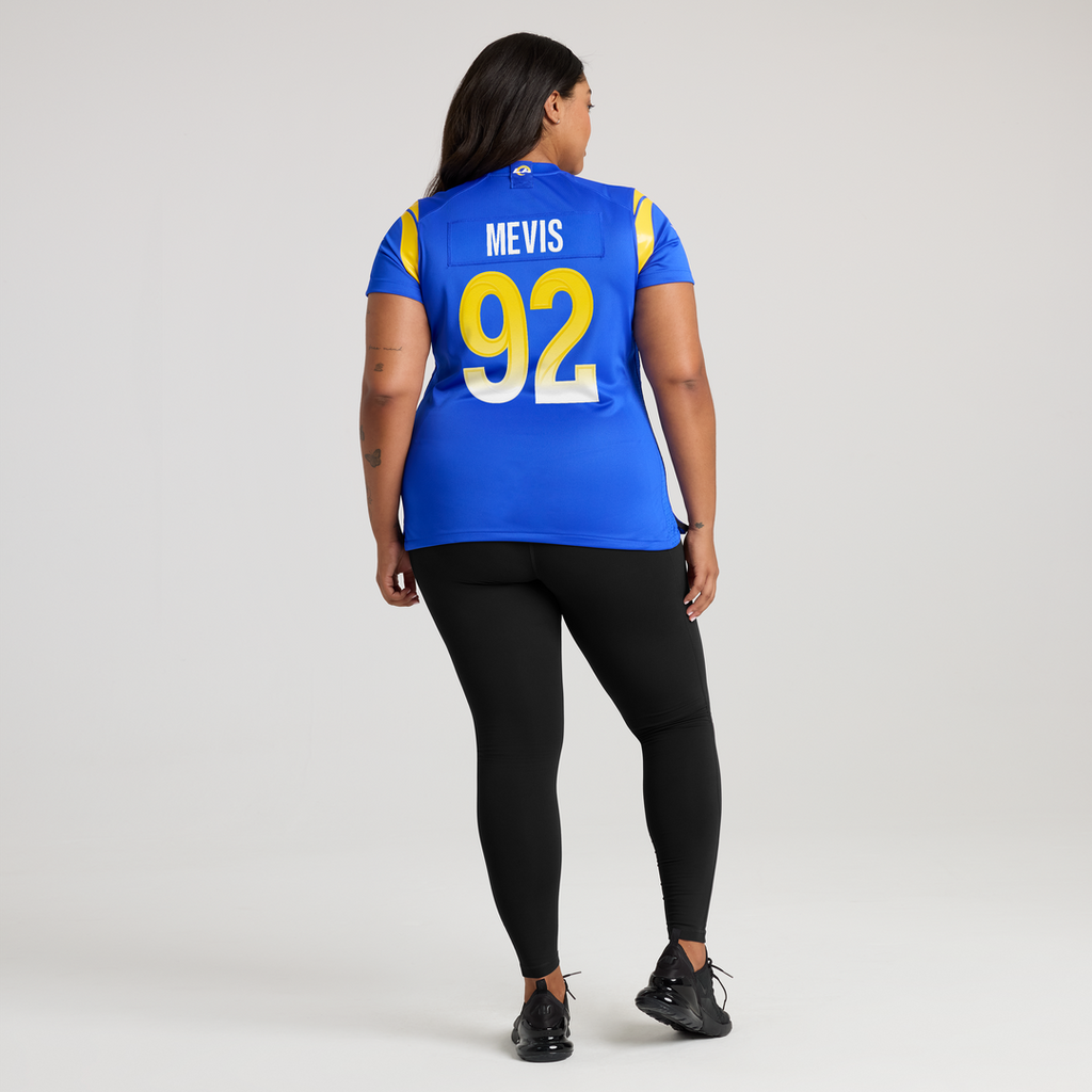 Women's Nike Los Angeles Rams Harrison Mevis Royal Team Game NFL Jersey