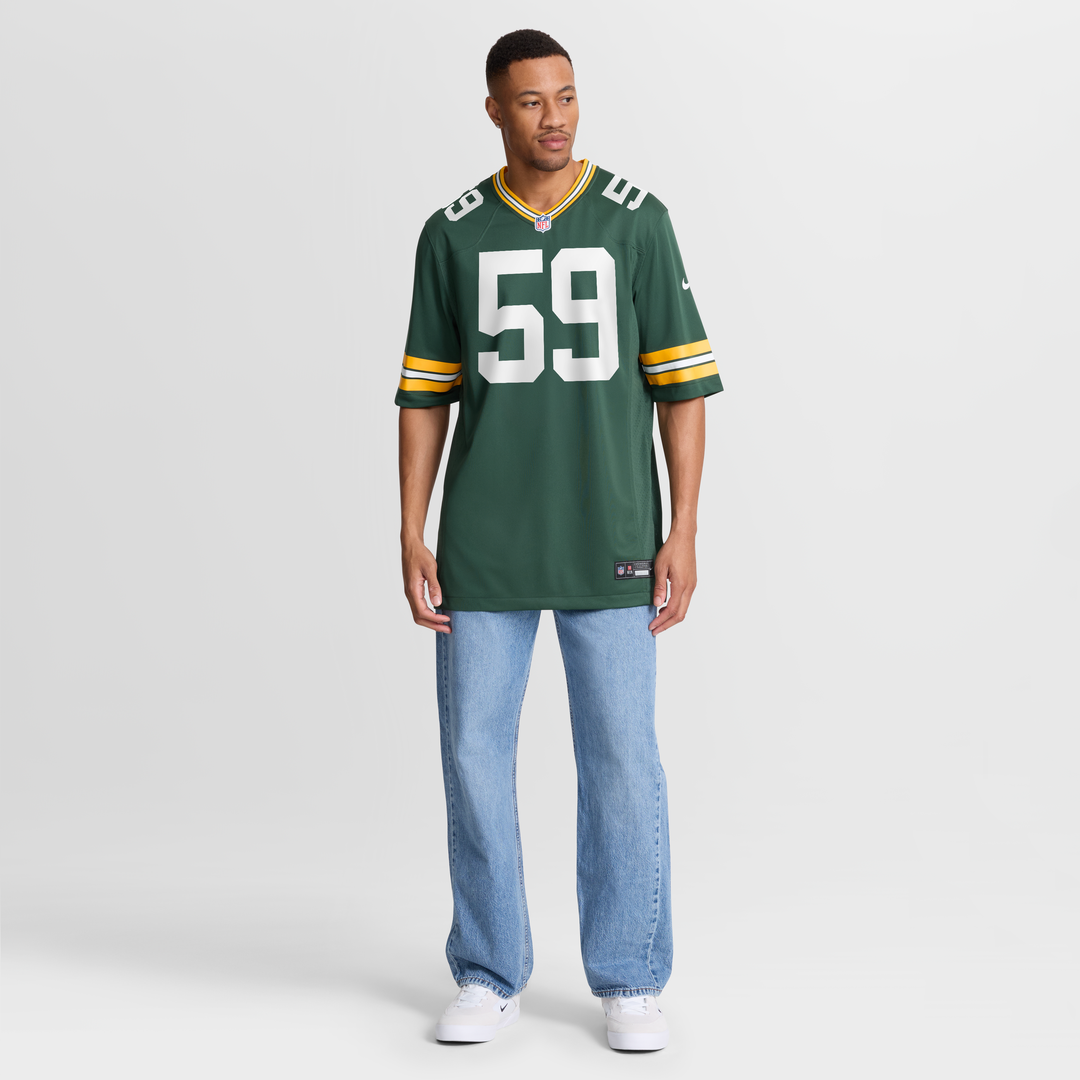 Men's Nike Green Bay Packers Ty'Ron Hopper Green Game NFL Jersey