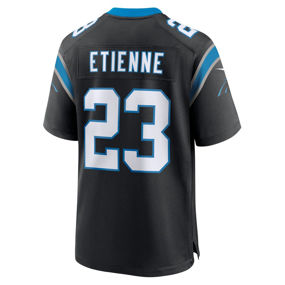 Men's Nike Carolina Panthers Trevor Etienne Black Team Game NFL Jersey