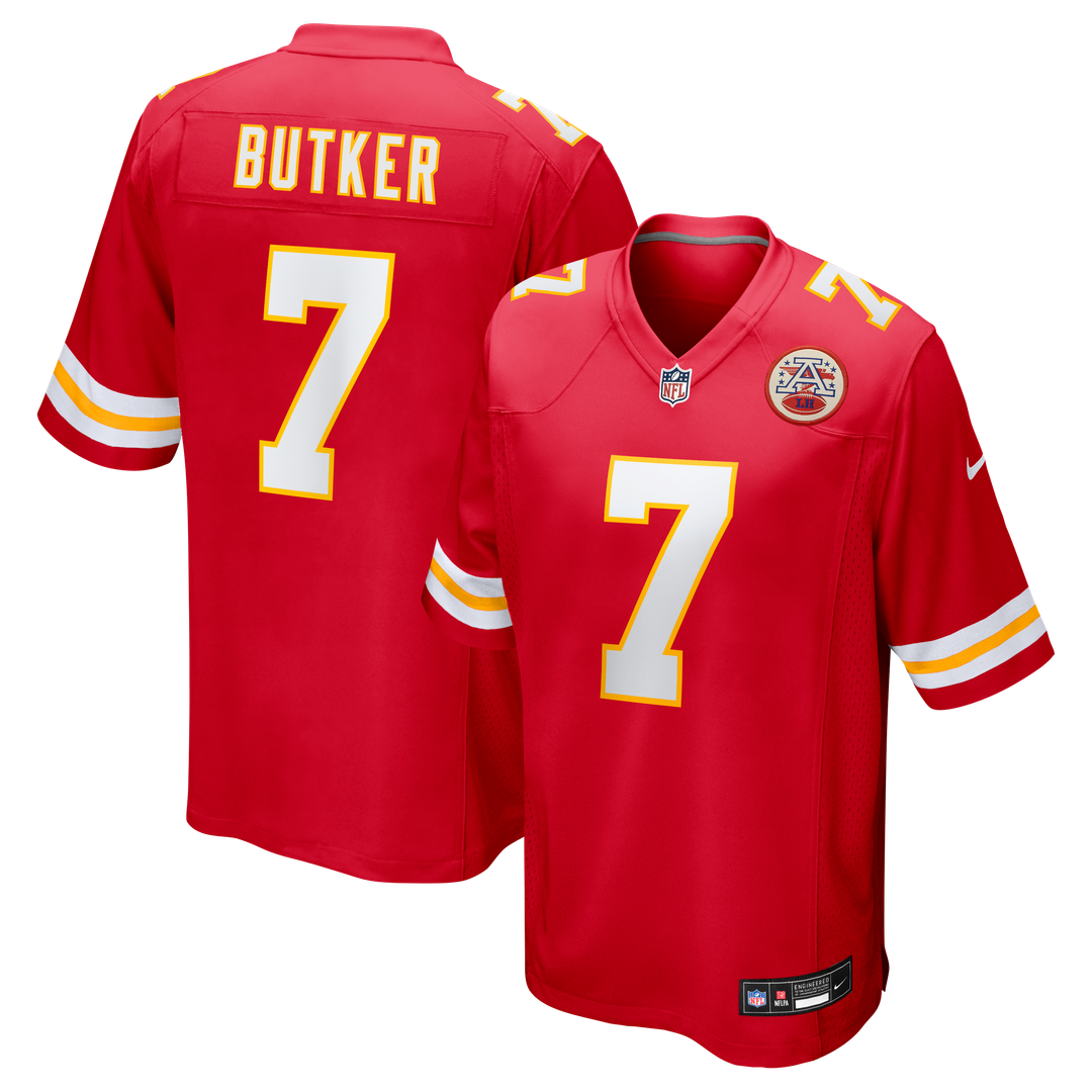 Men's Nike Kansas City Chiefs Harrison Butker Red Game NFL Jersey