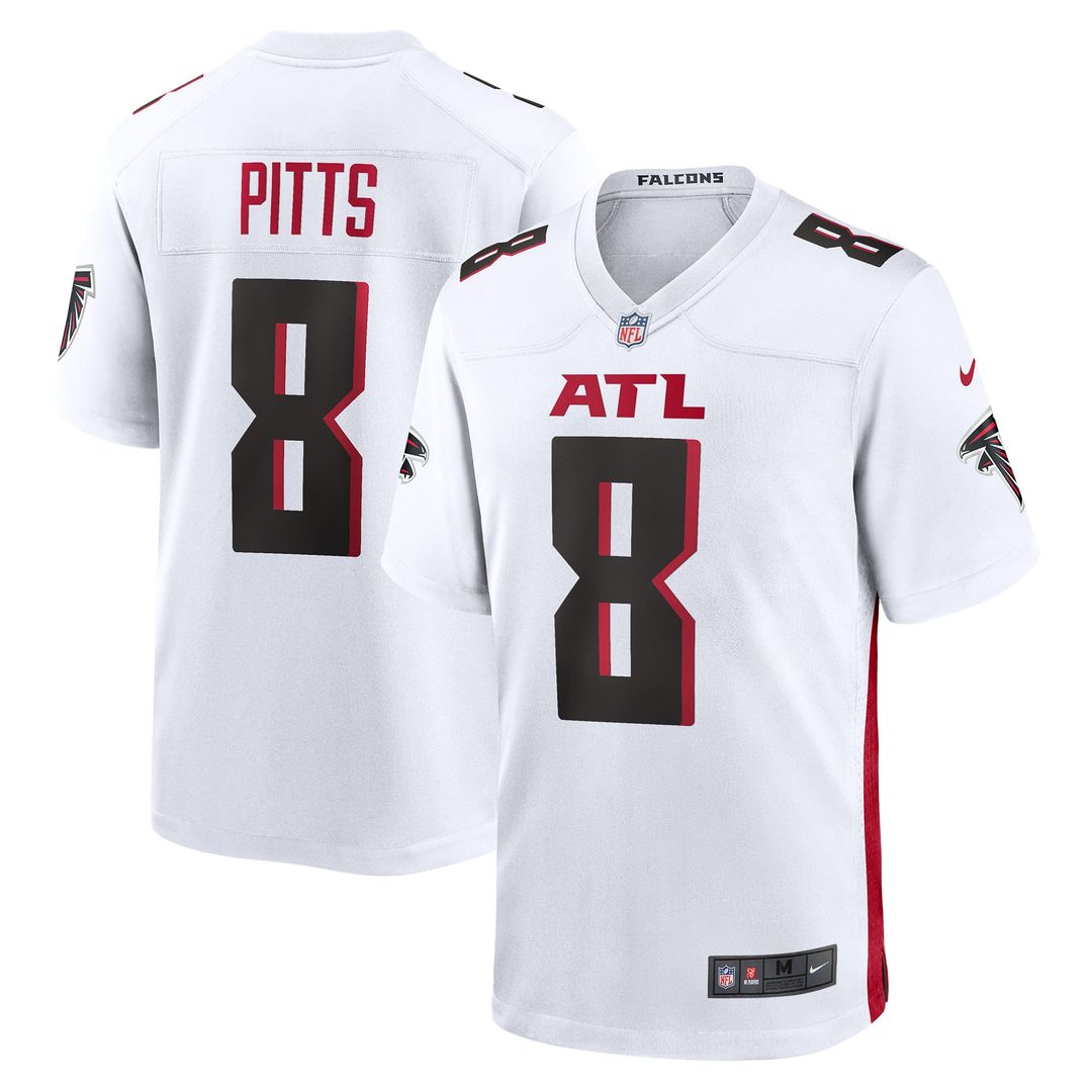 Men's Nike Atlanta Falcons Kyle Pitts White Game Player NFL Jersey