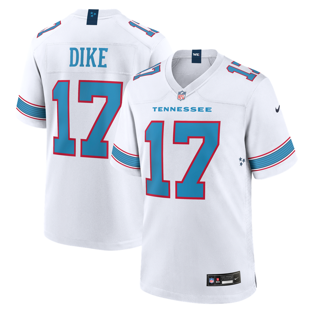Men's Nike Tennessee Titans Chimere Dike Light Blue Team Game NFL Jersey