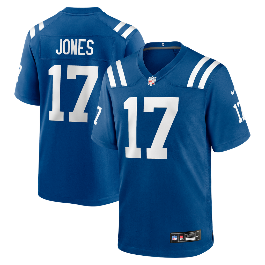 Men's Nike Indianapolis Colts Daniel Jones White Game NFL Jersey