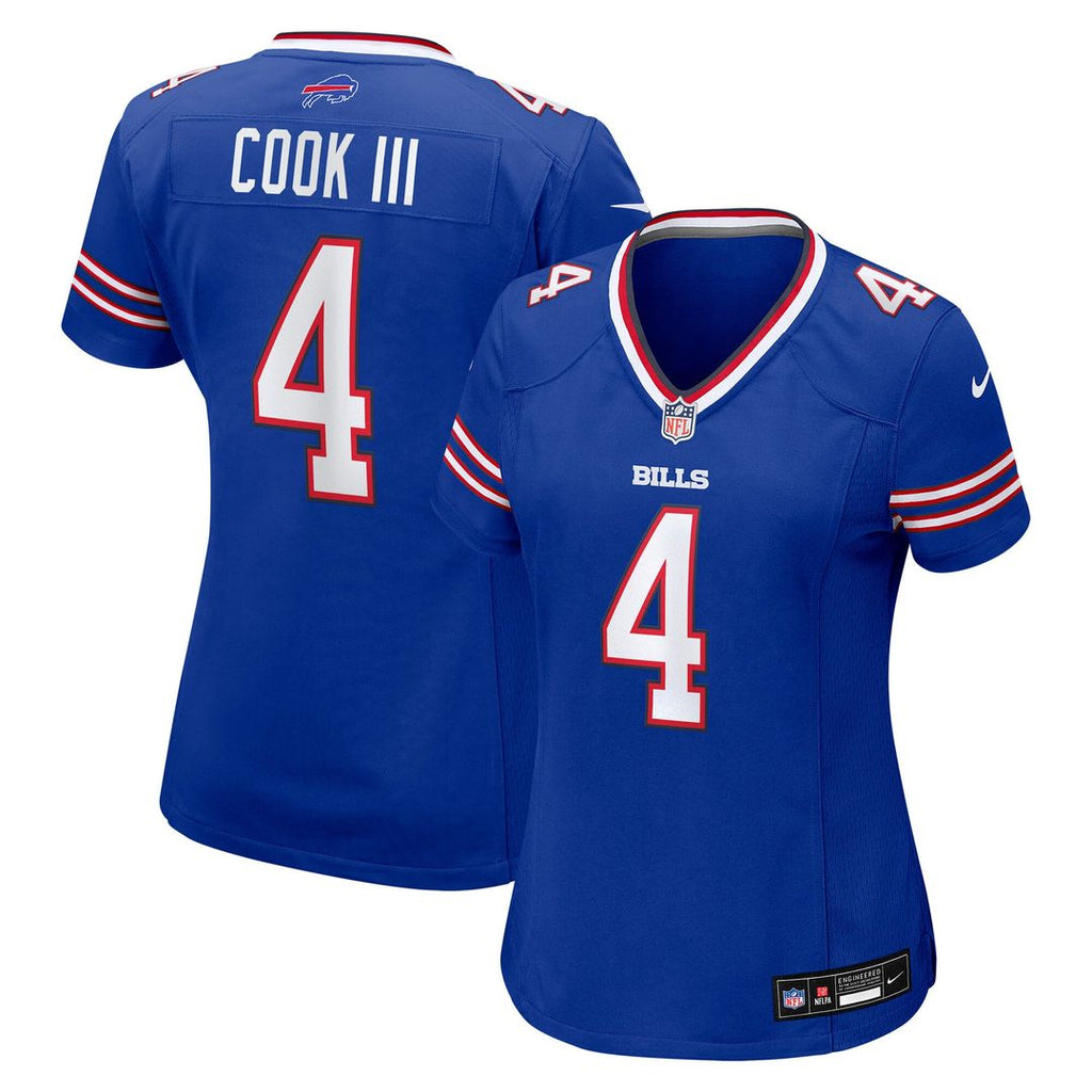 Women's Nike Buffalo Bills James Cook III Royal Team Game NFL Jersey