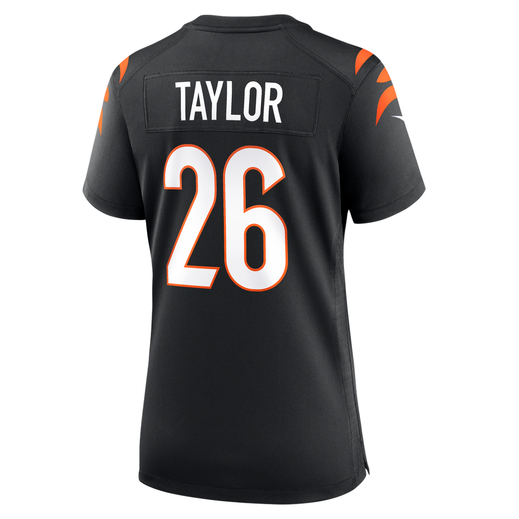 Women's Nike Cincinnati Bengals Ja'Sir Taylor Black Team Game NFL Jersey
