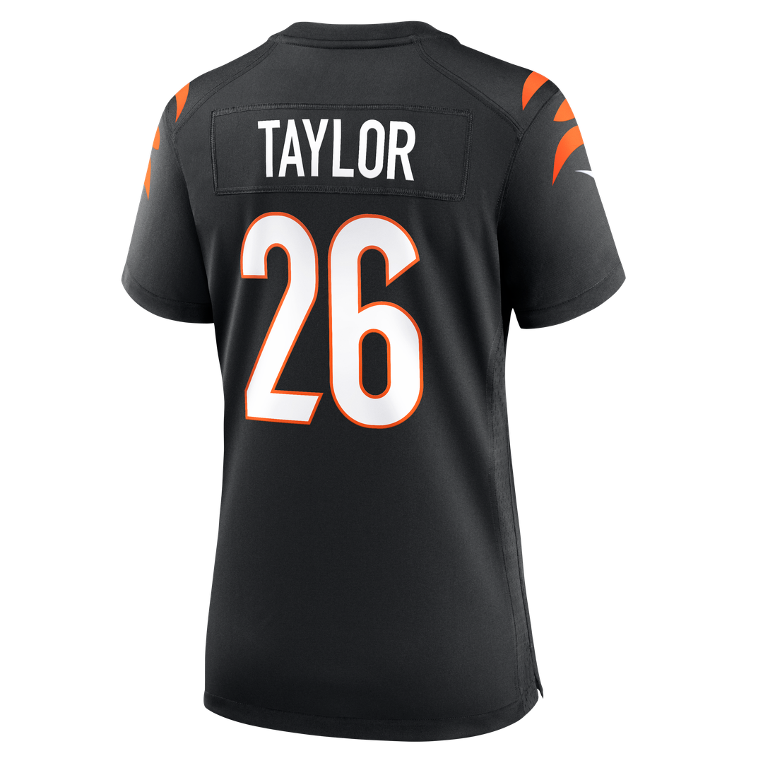 Women's Nike Cincinnati Bengals Ja'Sir Taylor Black Team Game NFL Jersey