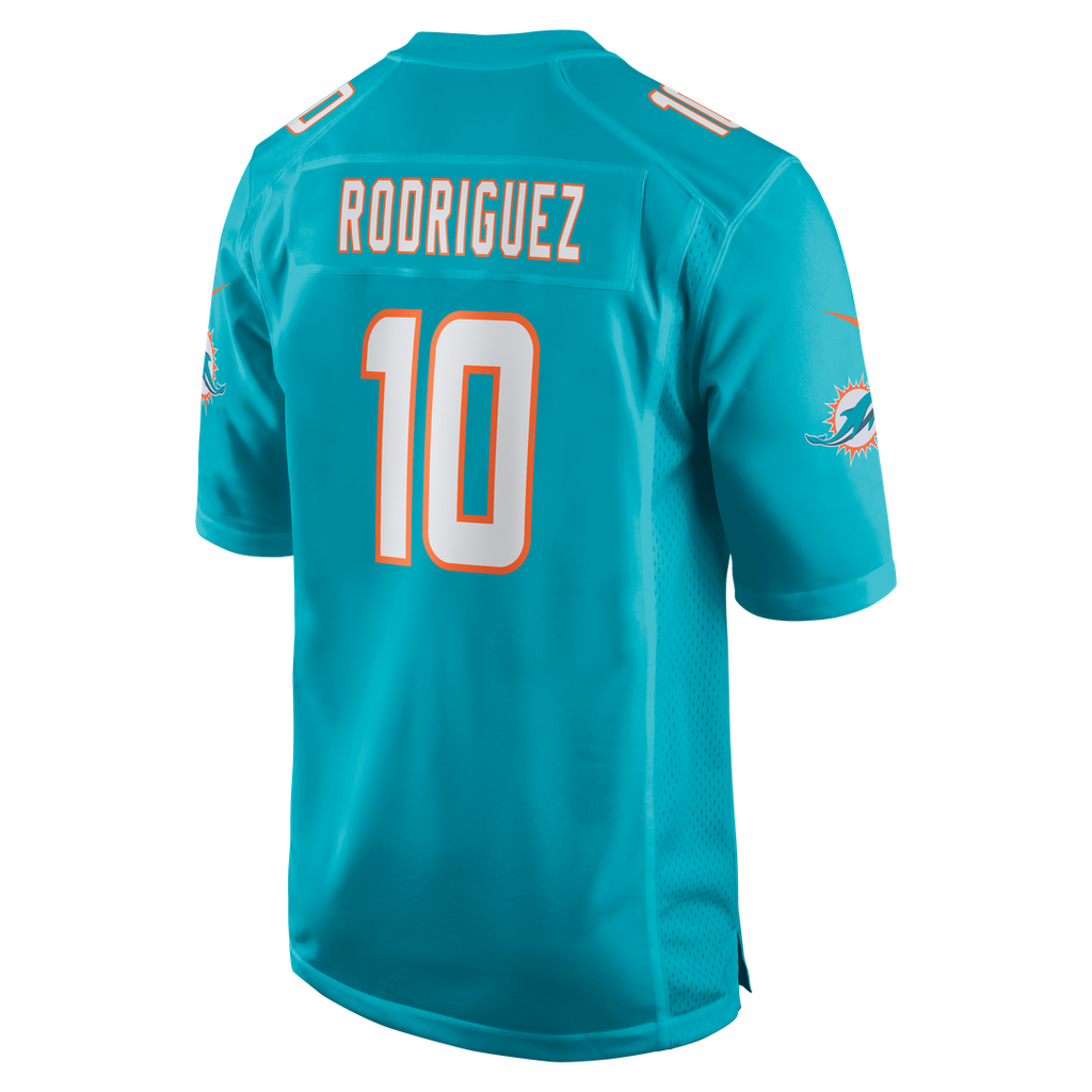 Men's Nike Miami Dolphins Jacob Rodriguez Aqua Game NFL Jersey