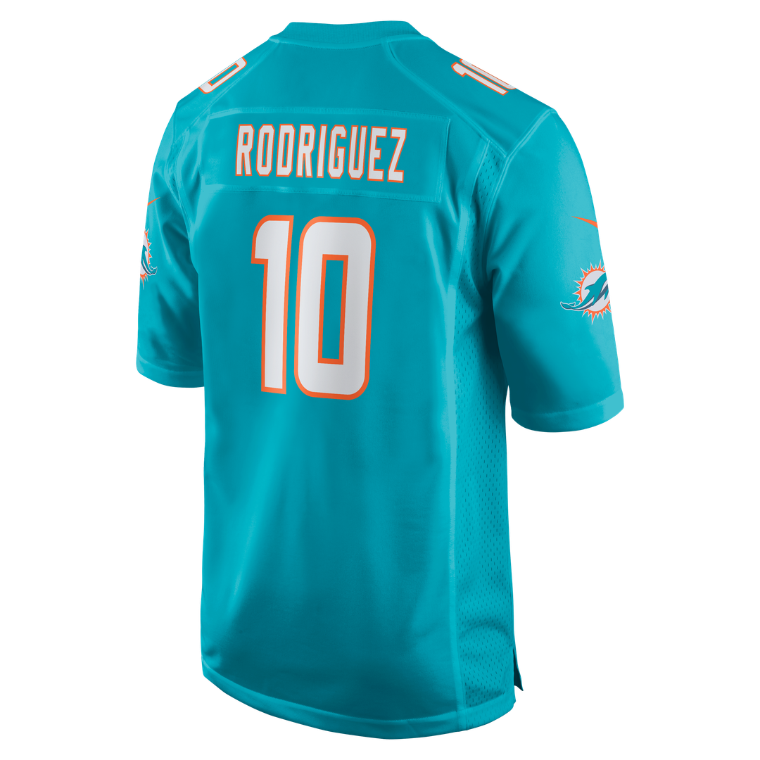 Men's Nike Miami Dolphins Jacob Rodriguez Aqua Game NFL Jersey