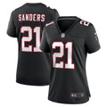 Women's Nike Atlanta Falcons Deion Sanders Black Alternate Retired Player Game NFL Jersey