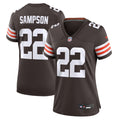 Women's Nike Cleveland Browns Dylan Sampson Brown Team Game NFL Jersey