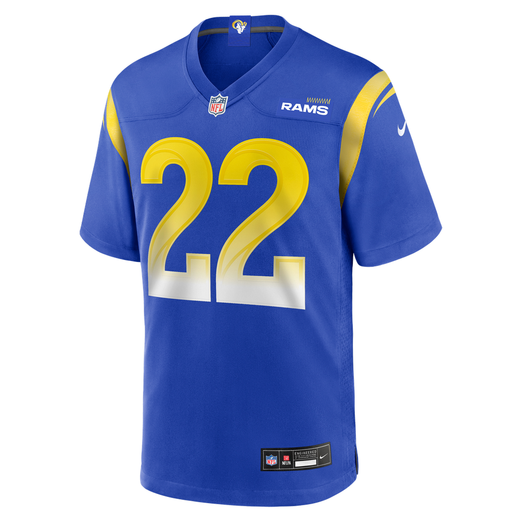 Men's Nike Los Angeles Rams Blake Corum Royal Game Player NFL Jersey