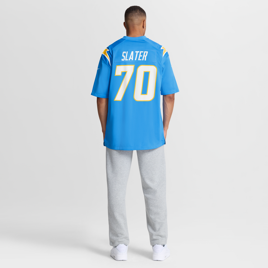 Men's Nike Los Angeles Chargers Rashawn Slater Powder Blue Game NFL Jersey