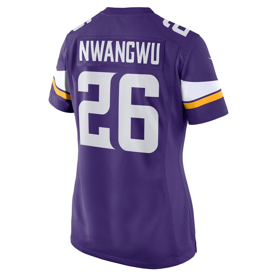 Women's Nike Minnesota Vikings Kene Nwangwu Purple Game NFL Jersey