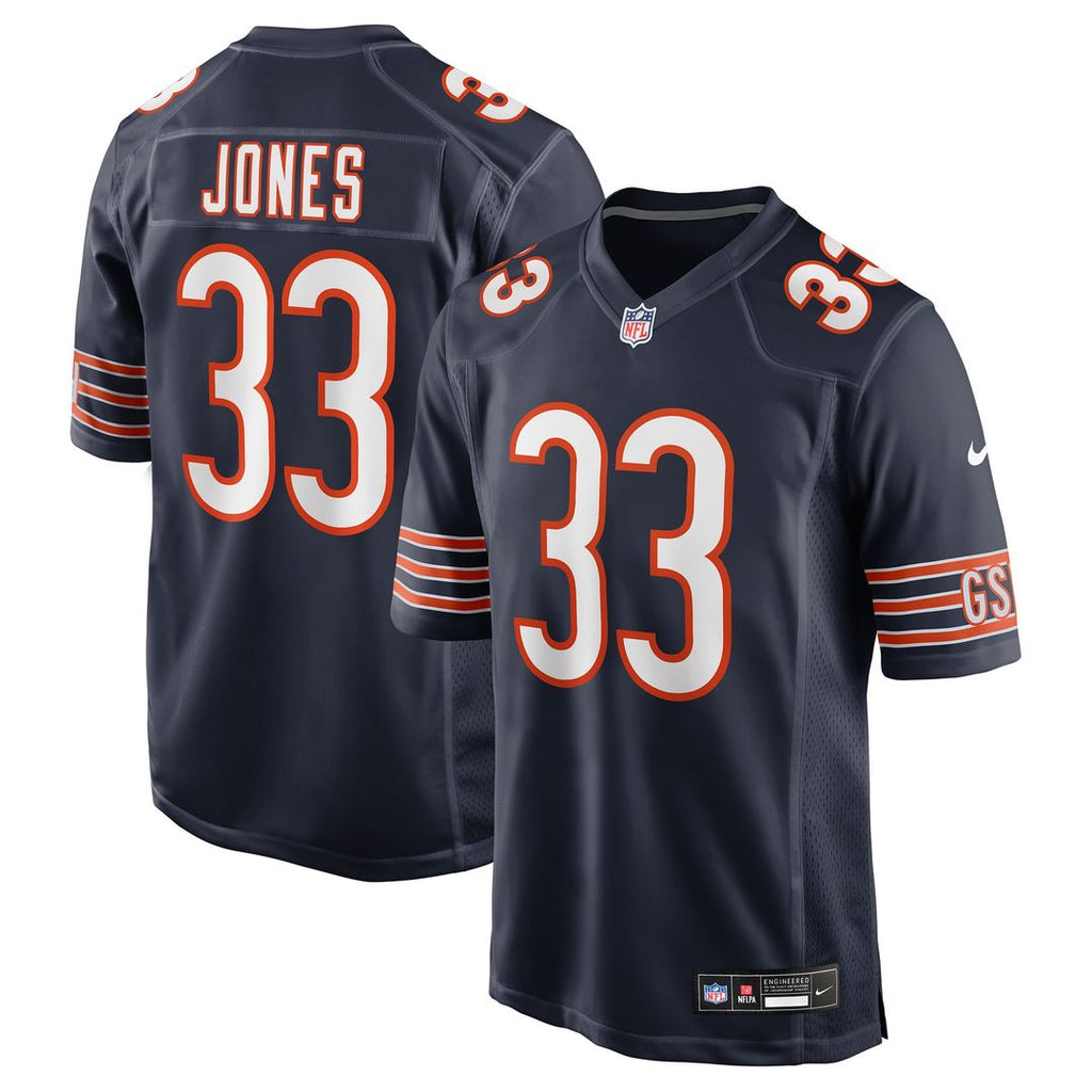 Men's Nike Chicago Bears Jaylon Jones Navy Team Game NFL Jersey