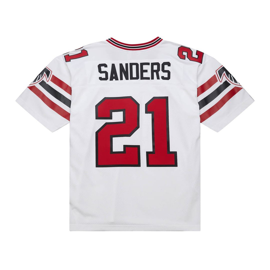 Men's Mitchell & Ness Atlanta Falcons Deion Sanders White 1989 Legacy Replica NFL Jersey