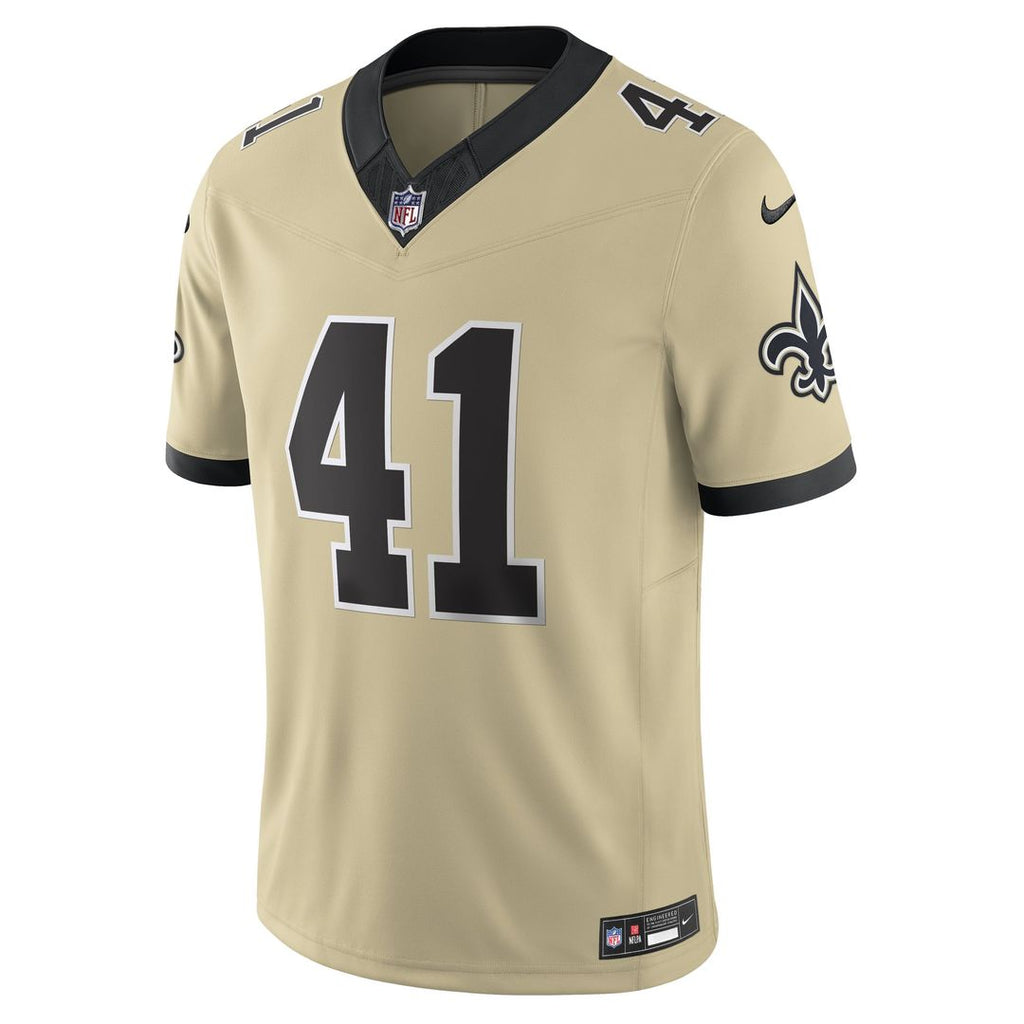 Men's Nike New Orleans Saints Alvin Kamara White Alternate Vapor F.U.S.E. Limited NFL Jersey