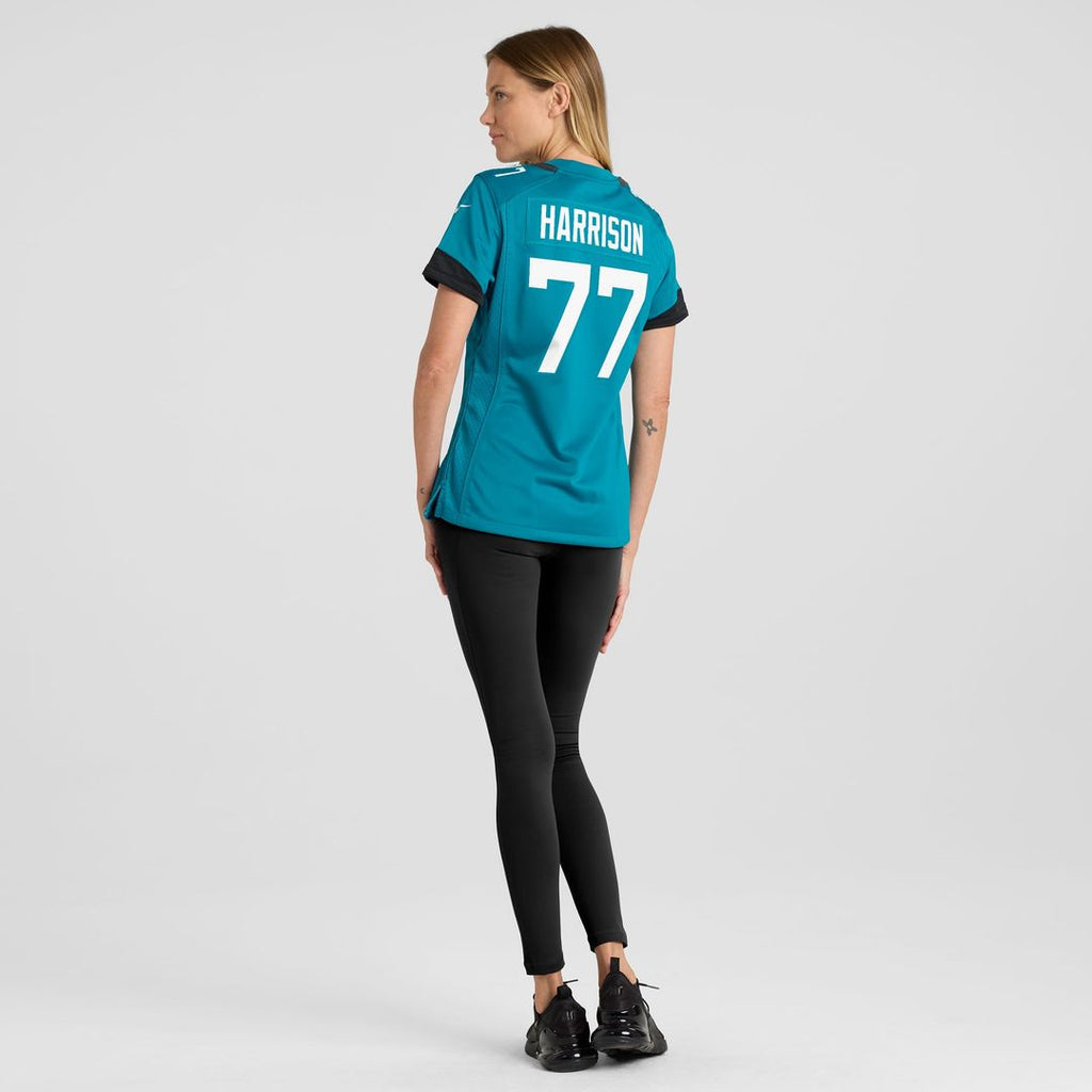 Women's Nike Jacksonville Jaguars Anton Harrison Teal Team Game NFL Jersey