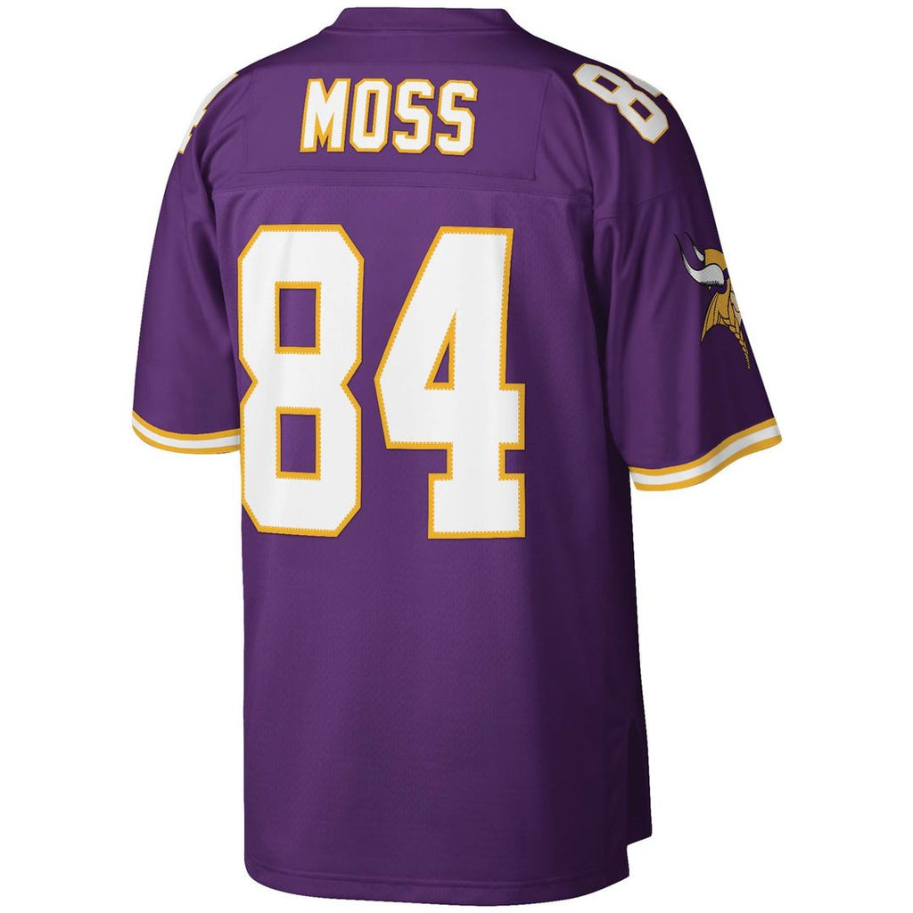 Men's Mitchell & Ness Minnesota Vikings Randy Moss Purple Legacy Replica NFL Jersey