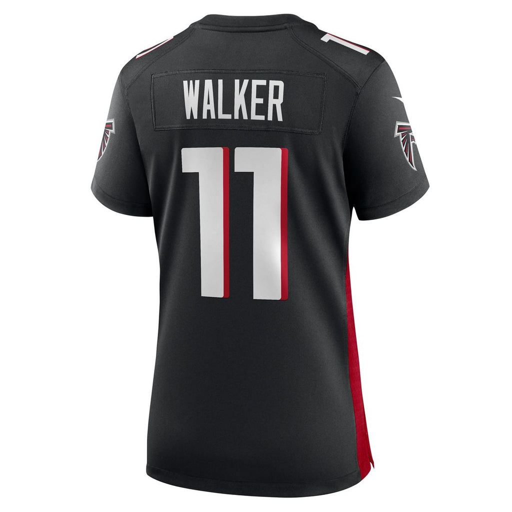 Women's Nike Atlanta Falcons Jalon Walker Black Team Game NFL Jersey