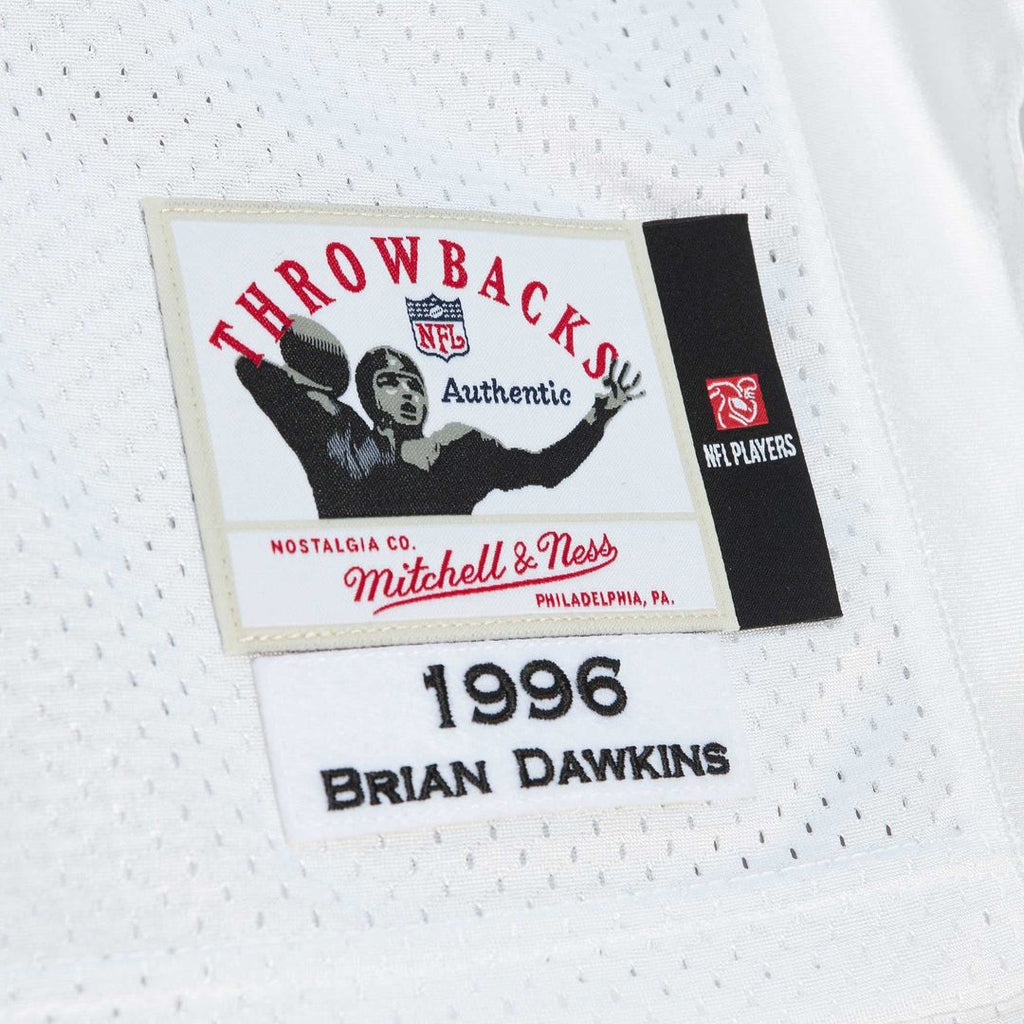 Men's Mitchell & Ness Philadelphia Eagles Brian Dawkins White 1996 Authentic Throwback Retired Player NFL Jersey