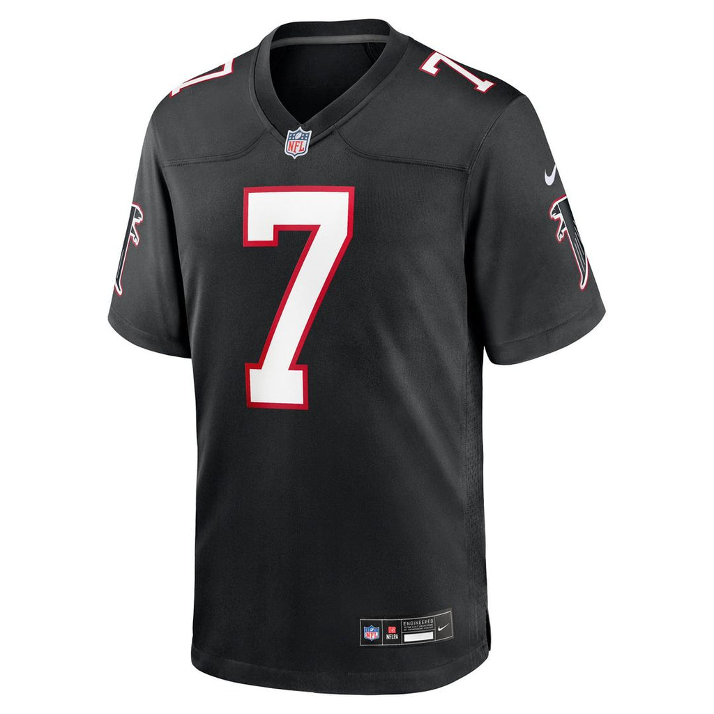 Men's Nike Atlanta Falcons Bijan Robinson Black Throwback Game NFL Jersey