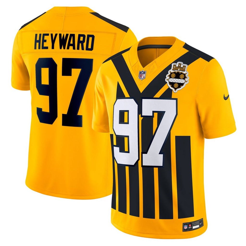 Men's Nike Pittsburgh Steelers Cameron Heyward Gold Alternate Vapor F.U.S.E. Limited NFL Jersey